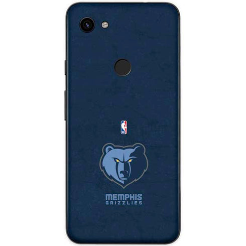 NBA Memphis Grizzlies Distressed Google Pixel 3a Skin